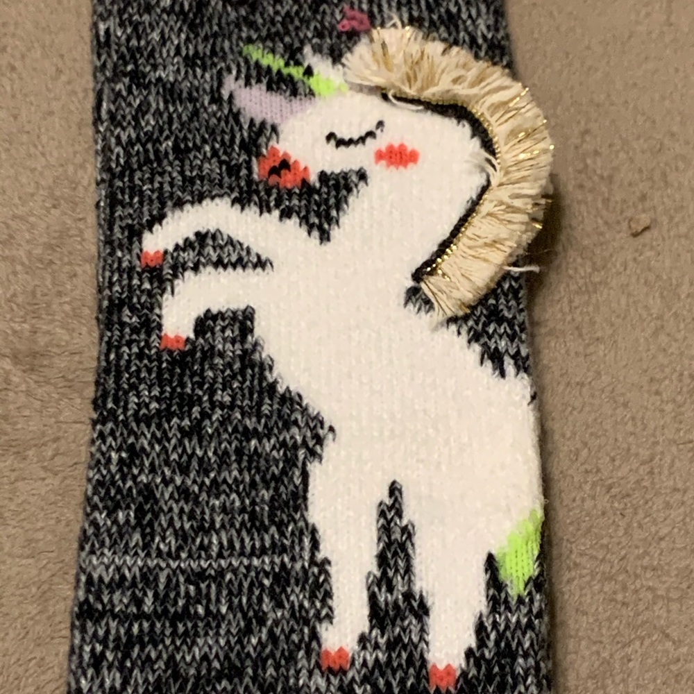 SO Women Juniors Unicorn Soft Knee Socks Size 9-11